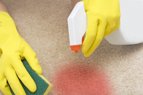 Freshly cleaned carpet in a Stockwell residential property