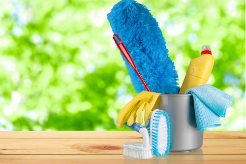 Cleaners removing fine dust from renovated Stockwell property surfaces