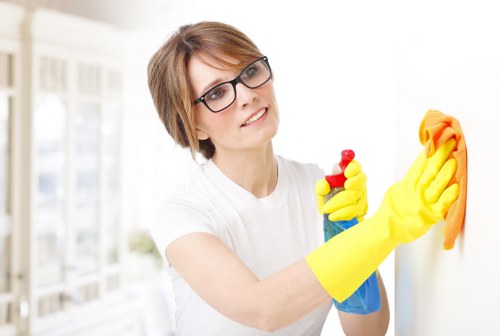 Routine kitchen and bathroom cleaning in a Stockwell property