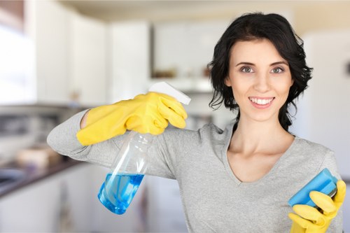 Professional carpet cleaning in a Stockwell retail and customer area