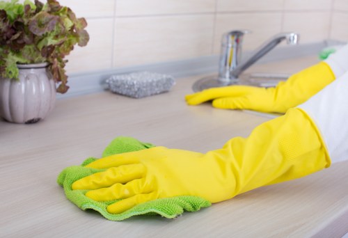 House clearance team working in a Stockwell flat with bulky household items